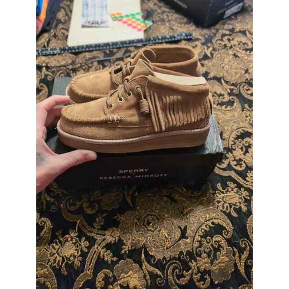 Rebecca Minkoff Shoes - SPERRY x REBECCA MINKOFF Women's Fringe Suede Chukka Boot Size 5.5